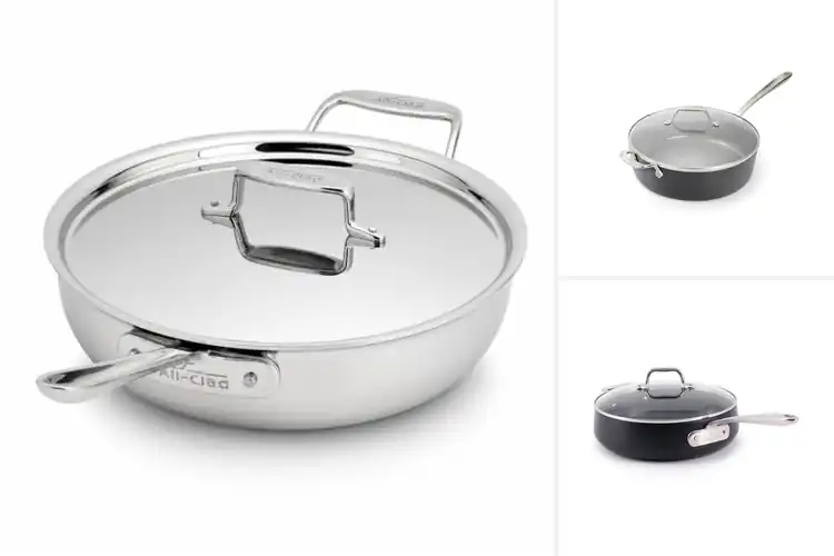 Detailed view of Best All-Clad 6-Quart Essential Pans