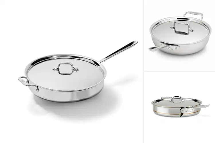 Detailed view of Best All-Clad 6-Quart Stainless Steel Pans