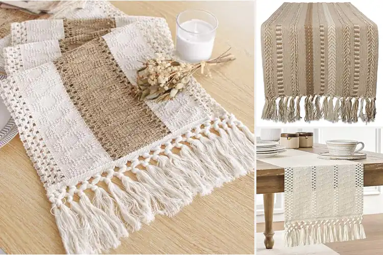 Detailed view of Best Boho Table Runners: Cozy Rustic Charm for Your Home