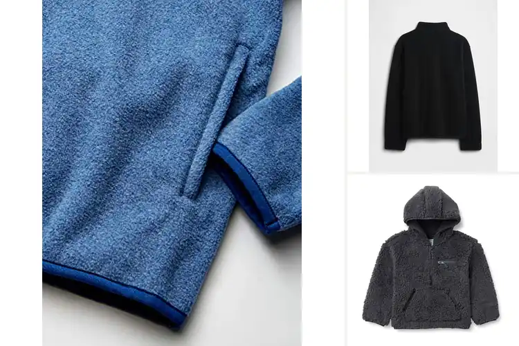 Detailed view of Best Boys 1/2 Zip Fleece Sweatshirts