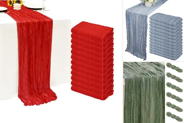 Detailed view of Best Cheesecloth Table Runners