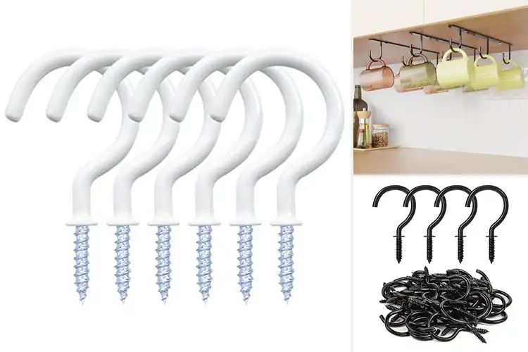 Detailed view of Best Cup Hanging Hooks for Stylish Organization