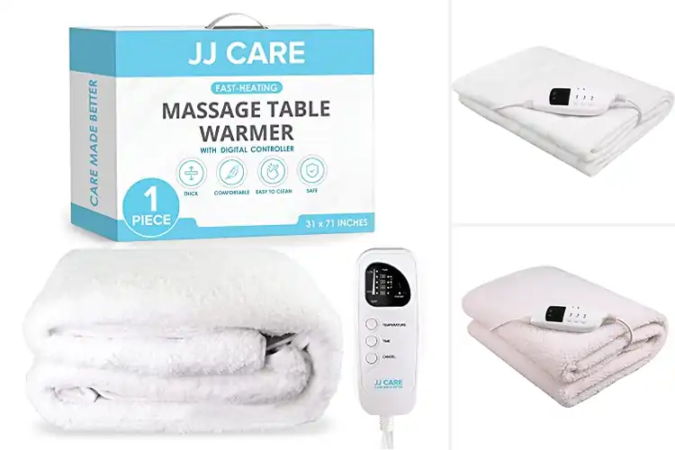 Detailed view of Best Detachable 12-Foot Cord Massage Table Warmer Pads
