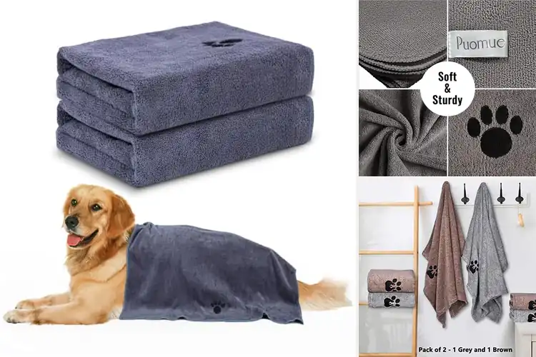 Detailed view of Best Dog Drying Towels: Fast, Cozy Drying for Your Pup