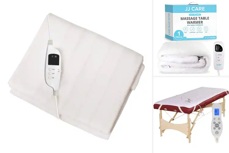 Detailed view of Best Easy-Clean Fitted Massage Table Heating Pads