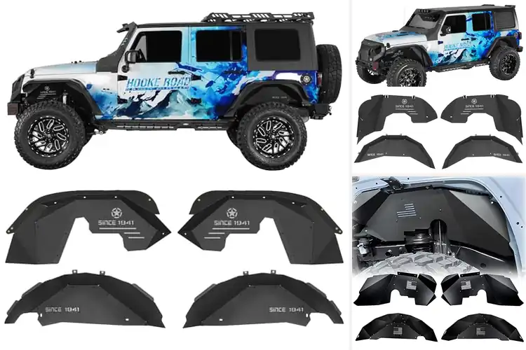 Detailed view of Best Front and Rear Fender Liner Sets