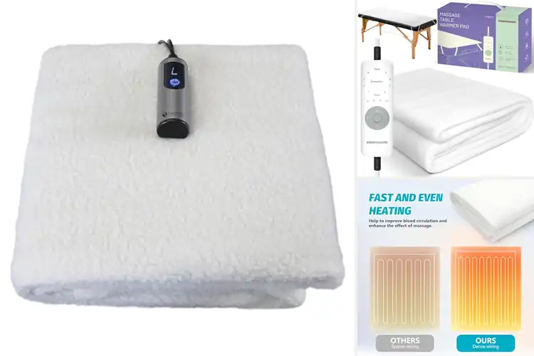 Detailed view of Best Heated Massage Table Warmer Pads
