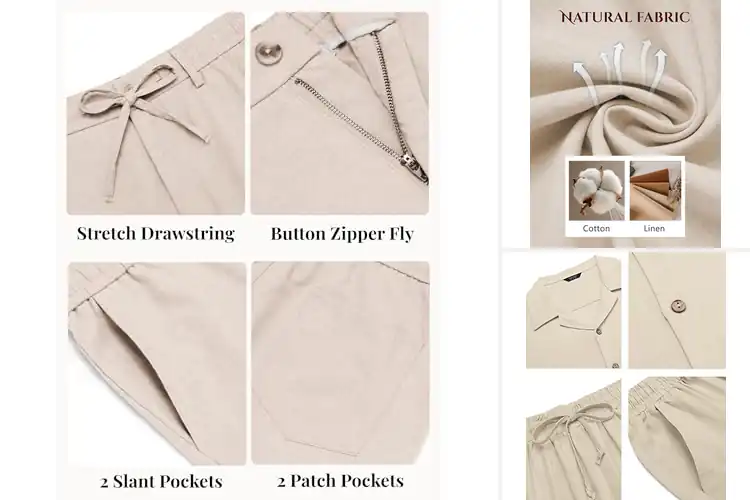 Detailed view of Best Mens Beach Pants: Cool, Soft & Stylish Guide