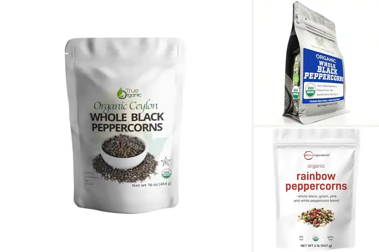 Detailed view of Best Organic Peppercorns