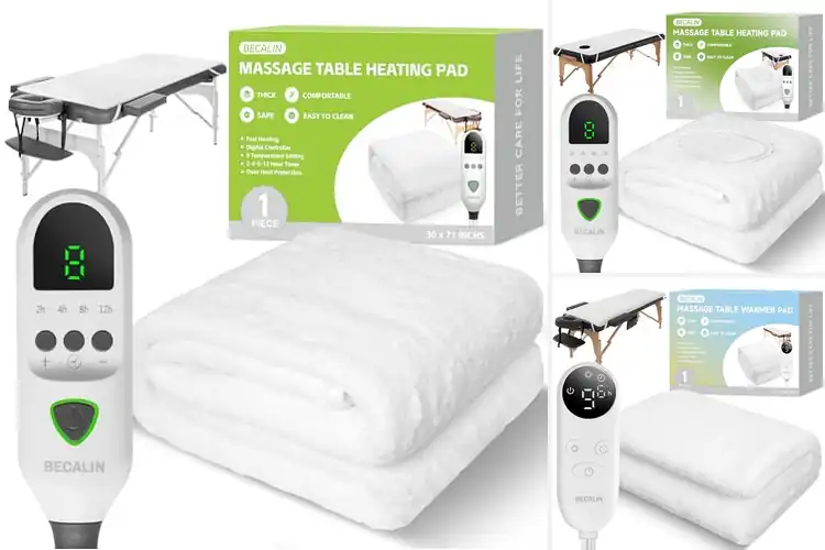 Detailed view of Best Spa-Quality Home Massage Table Warmer Pads