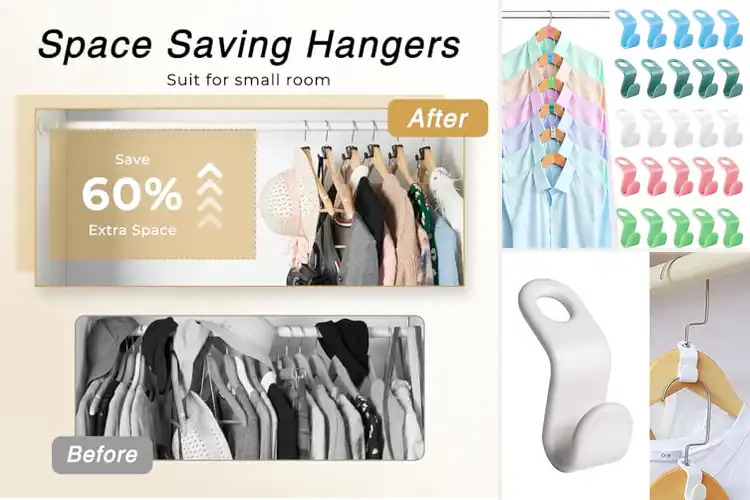 Detailed view of Best Space Saving Hooks: Maximize Closet Space Instantly