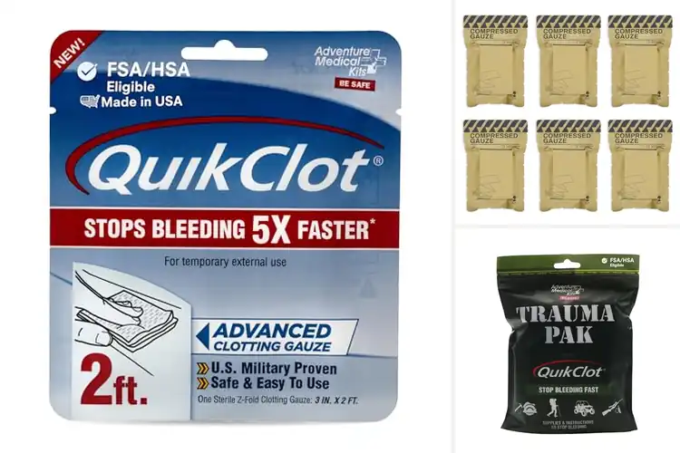 Detailed view of Best Trauma Kit Gauzes