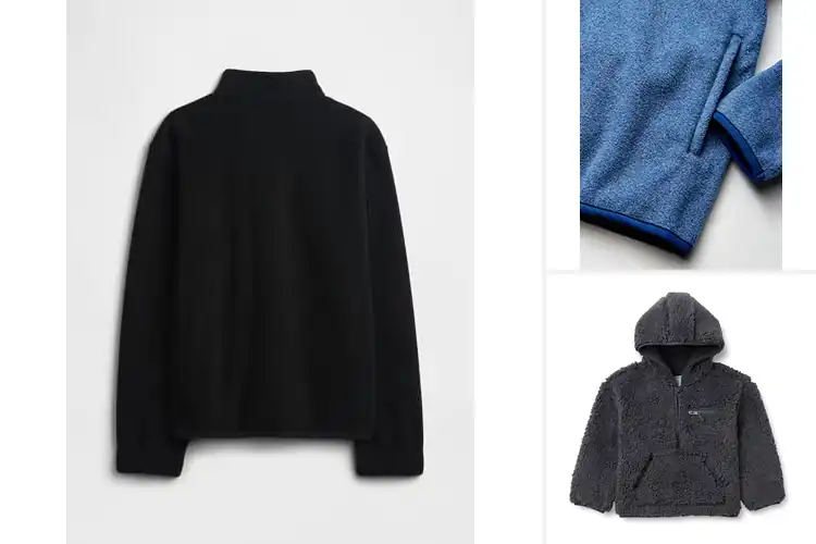 Detailed view of Best Youth 1/2 Zip Fleece Sweatshirts