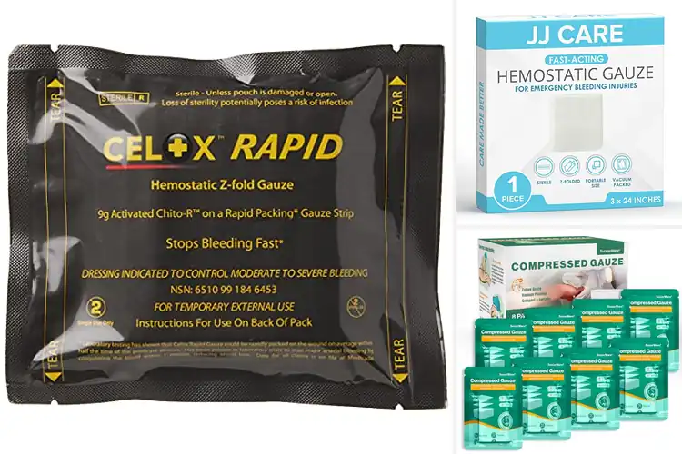Detailed view of Best Z Fold Hemostatic Gauzes
